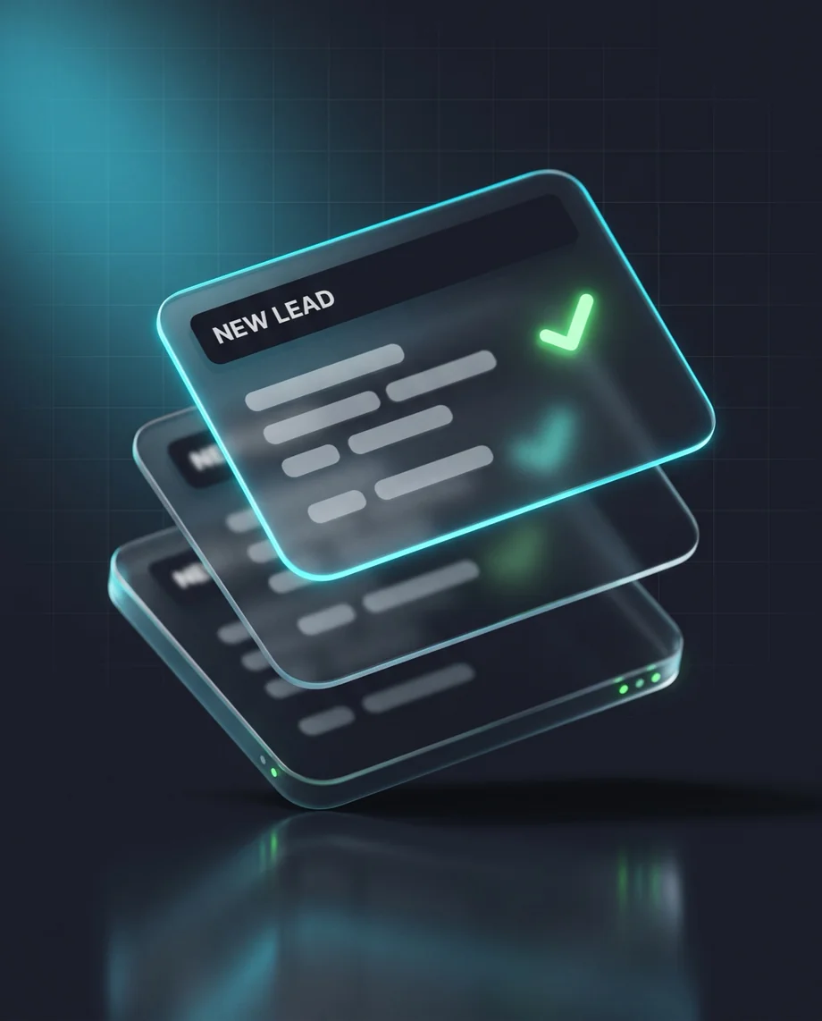 A mortgage lead record delivered and phone-confirmed in the VisionXLab system